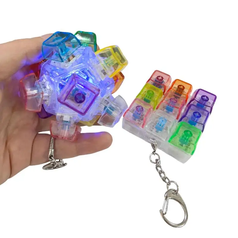 1Pcs Anti Stress Finger Games Props Creative Spherical Square Fidget Decompression Keyboard Key Toy For Adults Antistress Toys