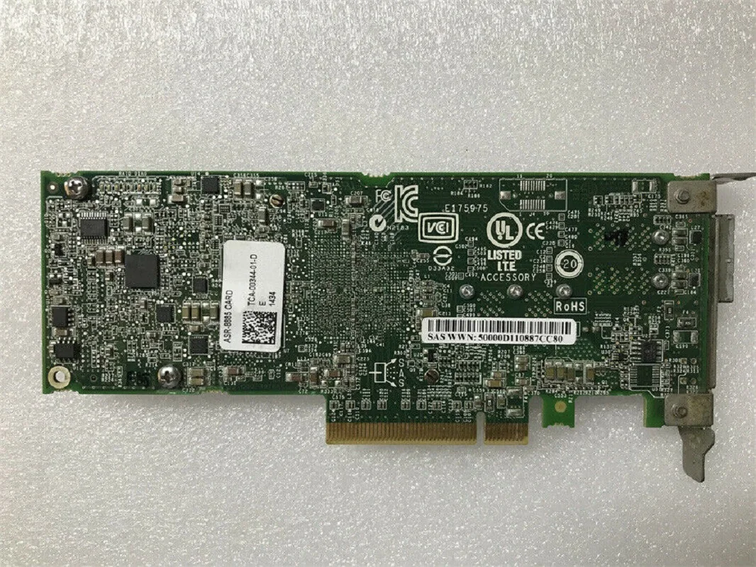 Imagem -03 - Adaptec-raid Sas Controlador com Bateria 8885 2277000-r Pci-e 16 Portas 12gb Asr8885