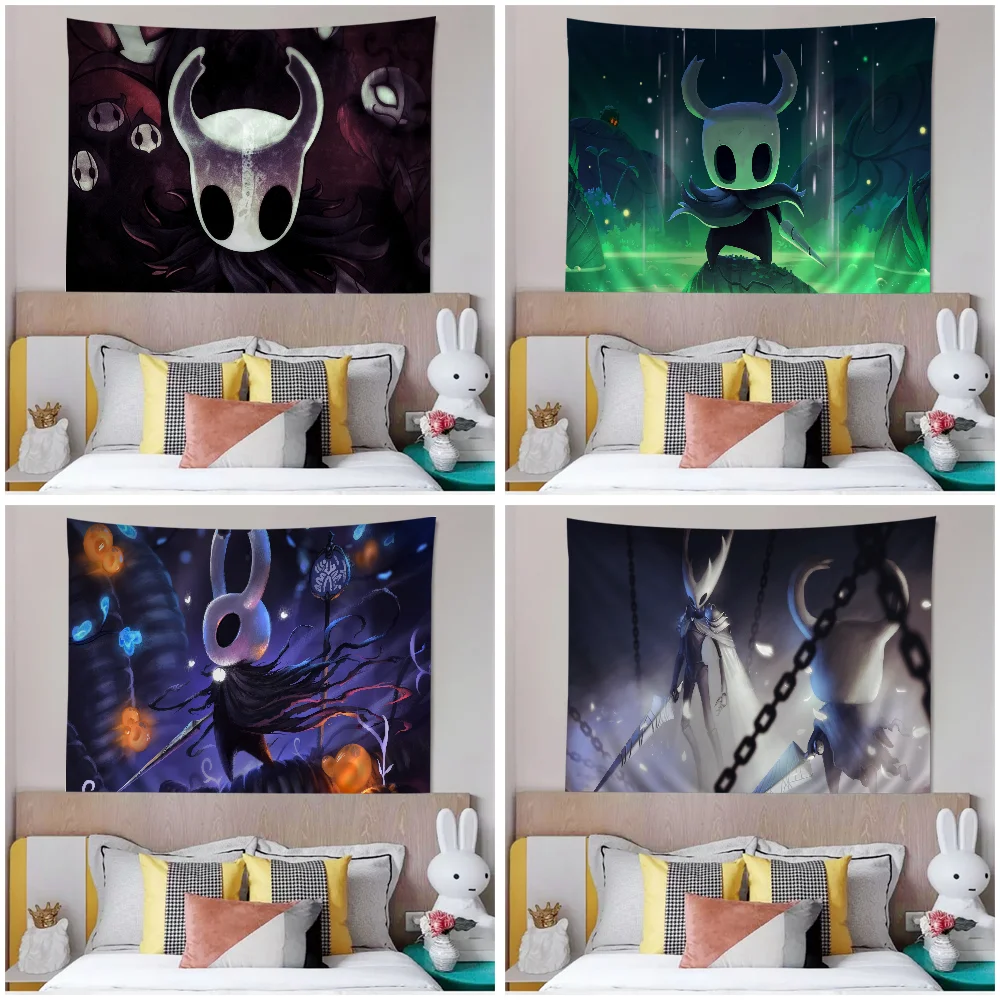 

Hollow Knight Cartoon Tapestry Home Decoration hippie bohemian decoration divination Home Decor