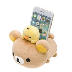 Rilakkuma Korilakkuma Plush Mobile Phone Stand Holder Sumikko Gurashi Kawaii Cute Phone Rack Storage Organizer