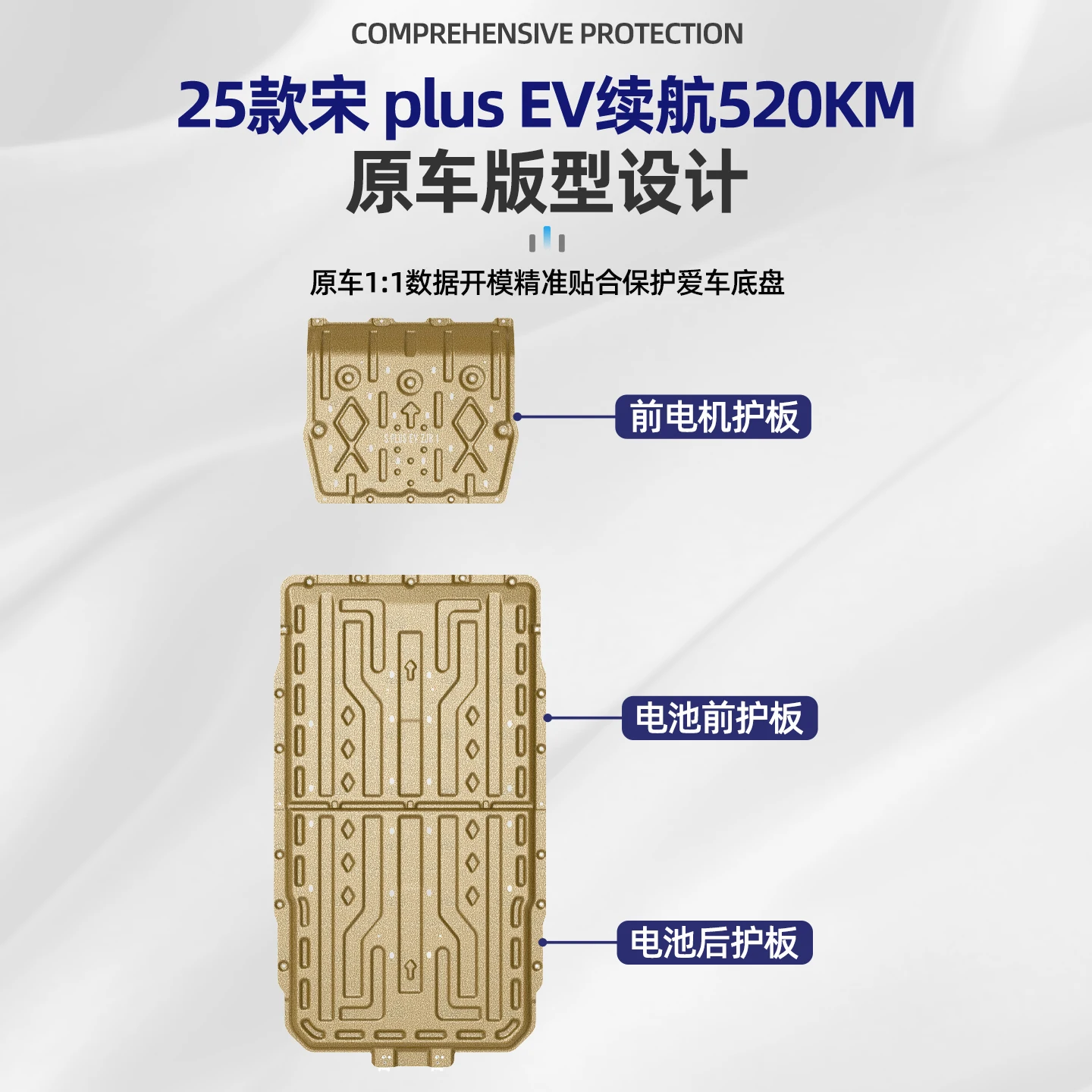 Applicabile al guardia del telaio BYD Song Plus dmi del 2025 Protezione della batteria Song ProEV Protezione inferiore del motore originale