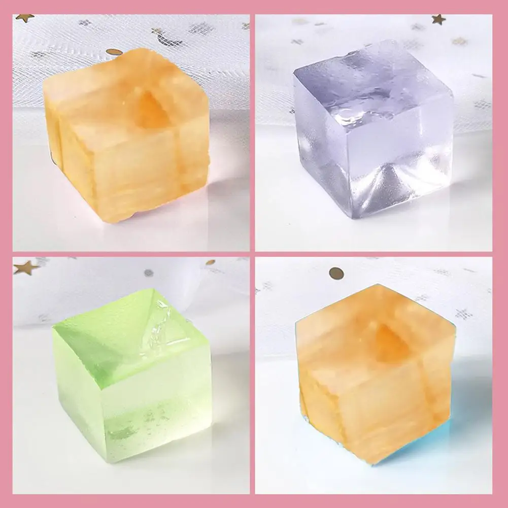 Mini Hot Fidget Toy Toys Mochi Ice Block Stress Toy Kawaii Cat Paw Fish Ball Stress Transparent Relief Cube Toys Sq X5M0