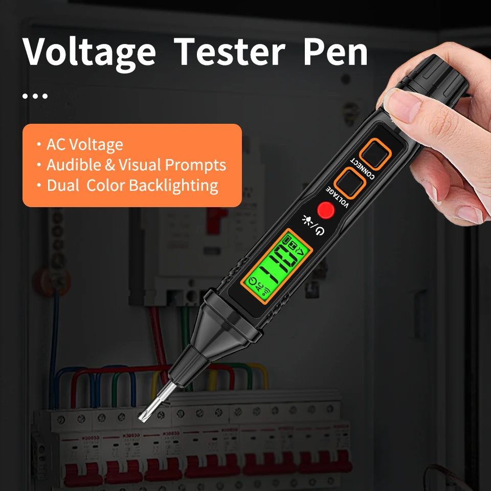 

Aicevoos Voltage Tester Pen,Induced Electric Pen,Voltage Detector,AC Voltage 12-300V,Breakpoint Finder,Electrician Tool