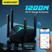 5G AC1200 Dual-Band WiFi Repeater 1200M Wireless Signal Extender 2.4G/5Ghz Router/Repeater/AP WiFi Amplifier Router For Home