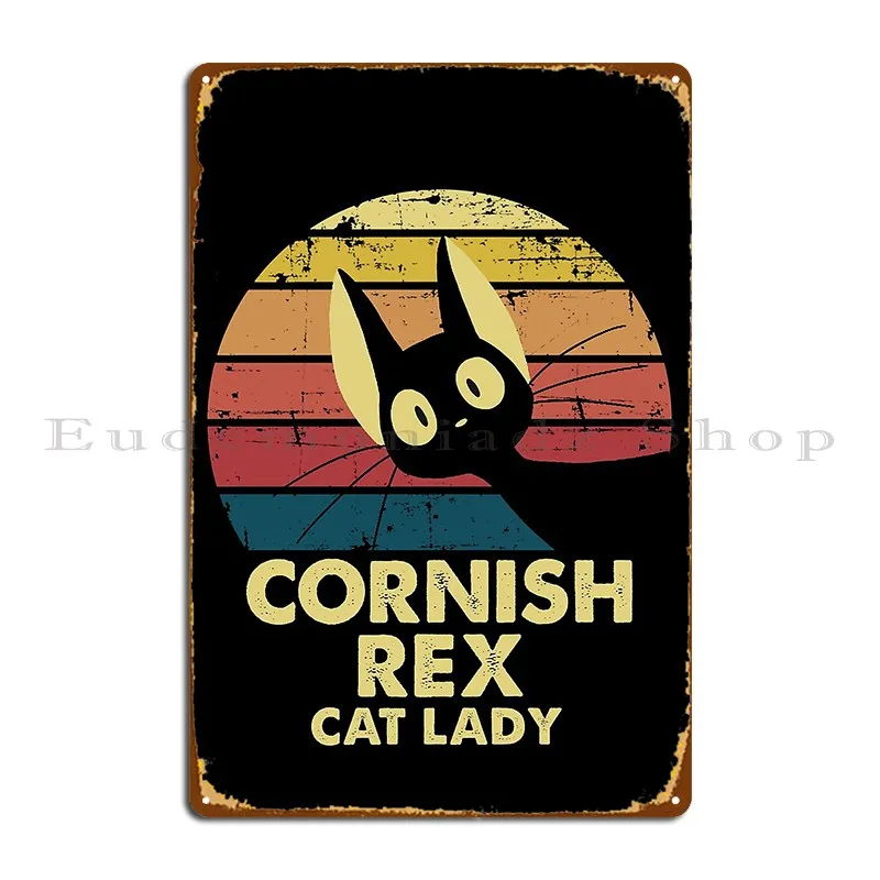 Cornish Rex Cat Mom Metal Sign Wall murale personalizzato Cinema Wall Decor Club Tin Sign Poster