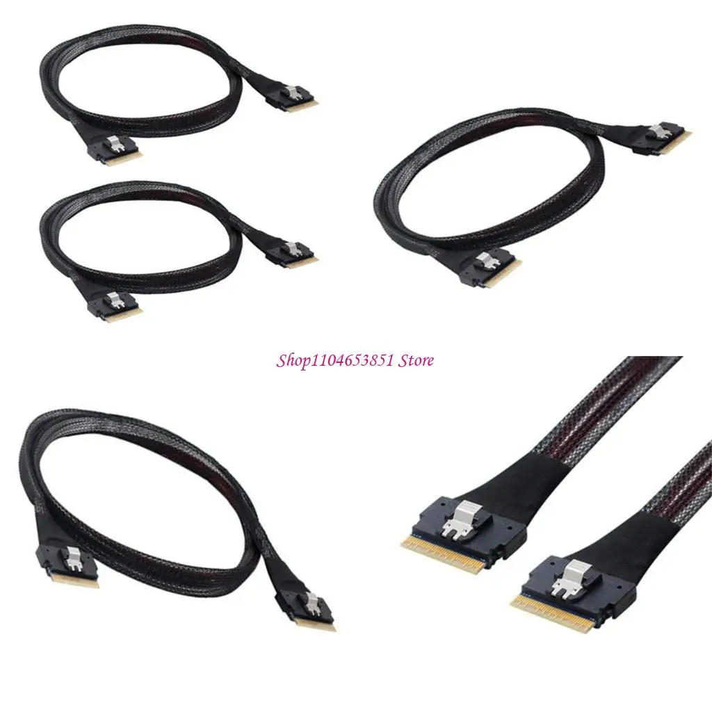 

Внутренний кабель SAS4.0 SAS4.0 от SFF-8654 до SFF-8654 8i SAS4.0 SFF-8654 8i 74-контактный кабель от SFF-8654 8i для