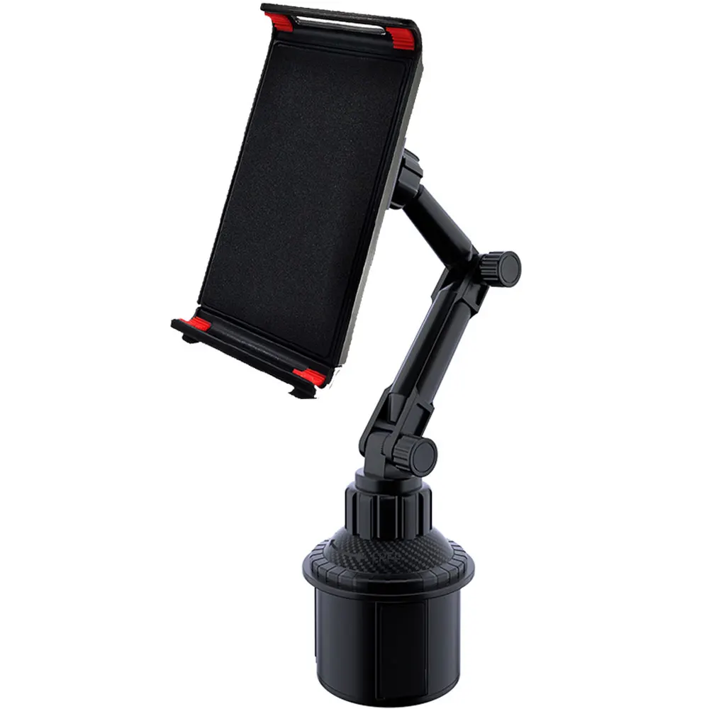 Car Cup Phone Tablet Stand Holder 360 Adjustable Handle Tilt Bar Non-Slip Triangular Base Auto Accessories for Xiaomi 11inch