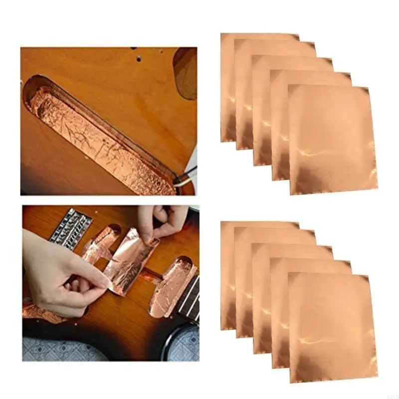   5Pcs Guitar Copper Foil Tape Adhesive Shielding Tape for Guitar Shielding