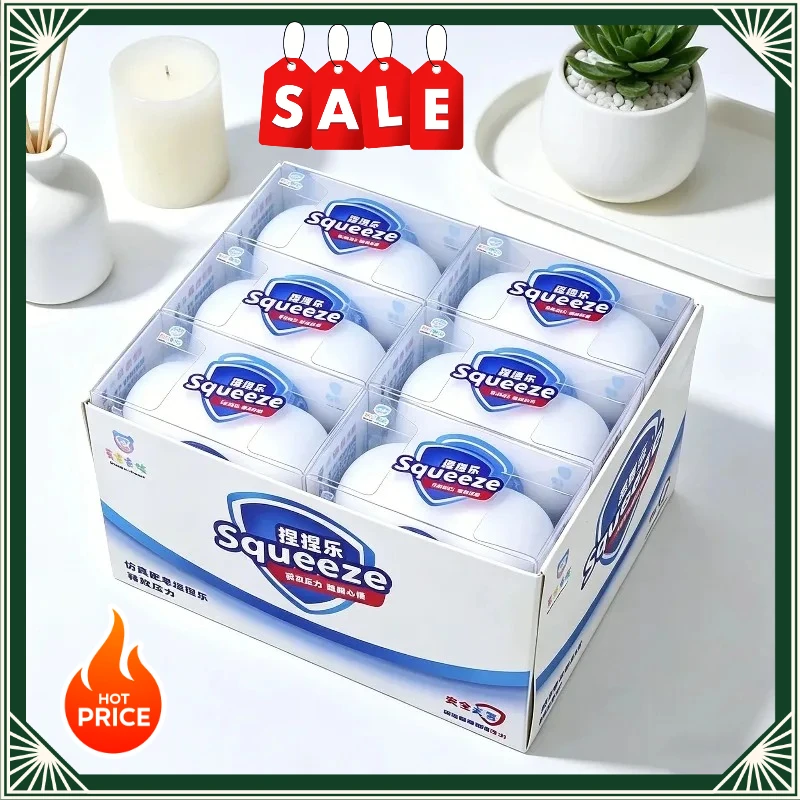 ABC2026 Hot Simulated Soap Crystal Mud Squishy Slime Toy Soft Slow Rebound Stress Relief Cube Decor for Home Room Festival Gifts