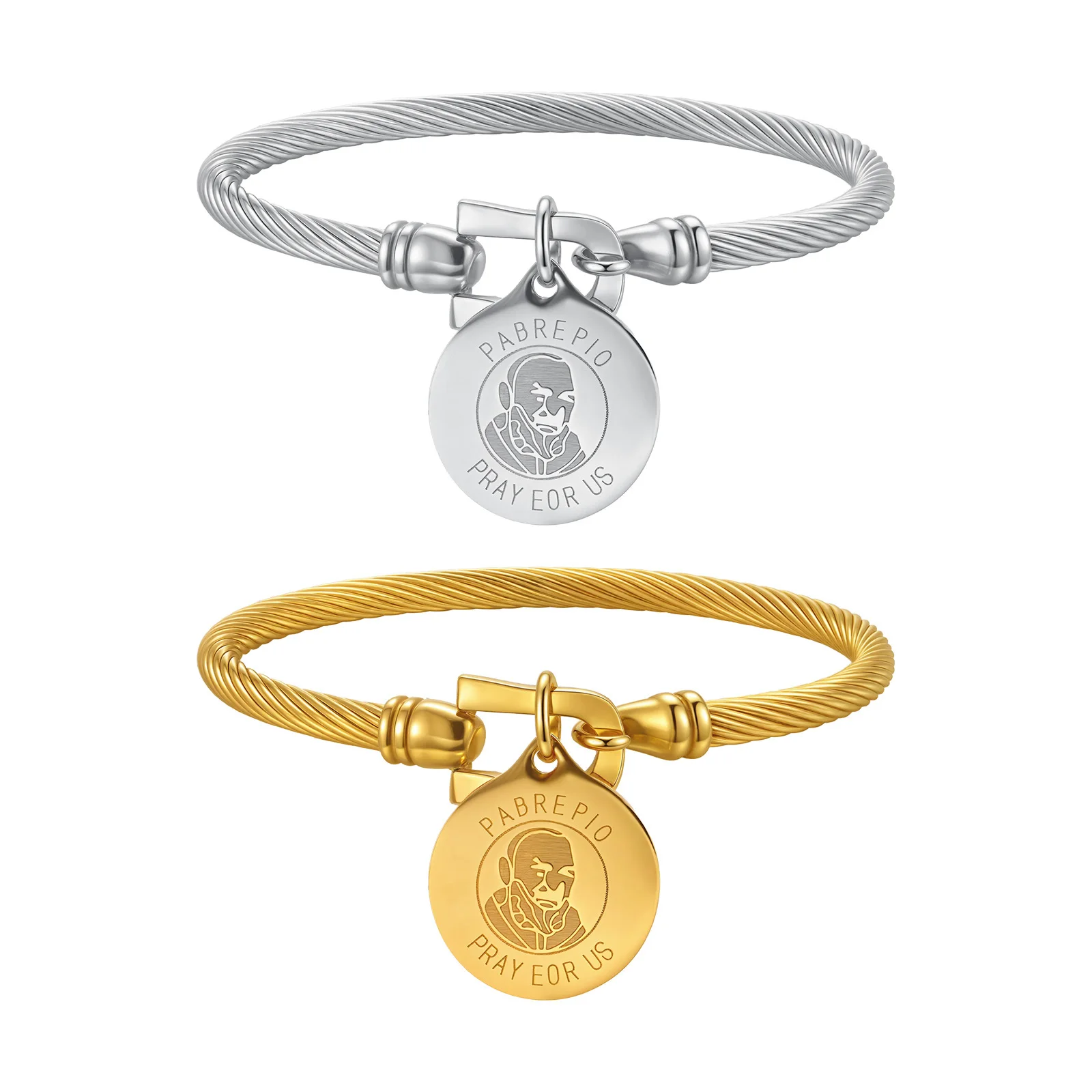 Pulsera de perlas elásticas de 10 mm para mujer, joyería apilable simple