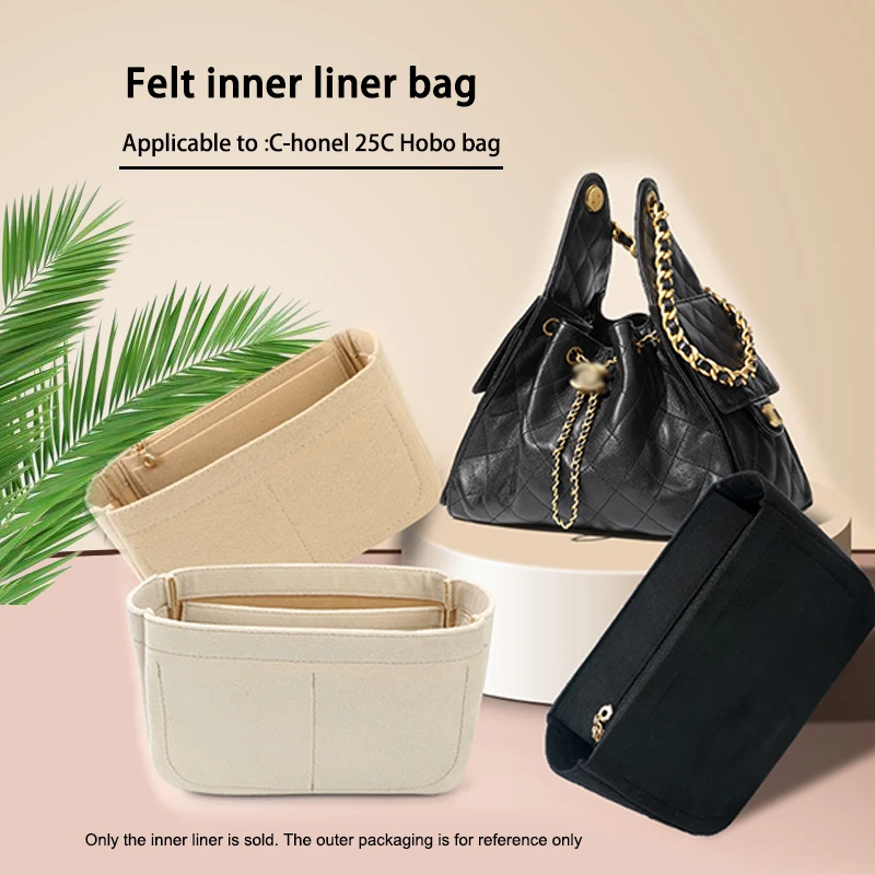 EverToner العصرية ورأى إدراج مقسم حقيبة مثالية ل C-honel 25C المتشرد حقيبة العلامة التجارية حقائب اليد النسائية حقيبة مستحضرات التجميل الملحقات