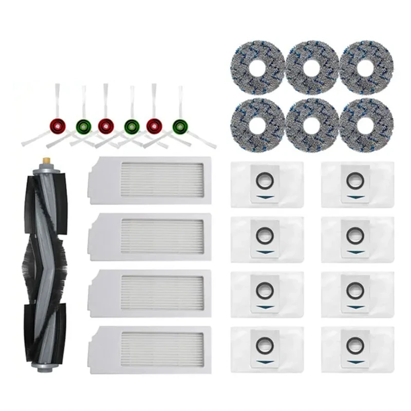 Для Ecovacs Deebot X1/T10 OMNI/TURBO Запчасти для робота-пылесоса Швабра Мешок для пыли Hepa-фильтр Основная боковая щетка