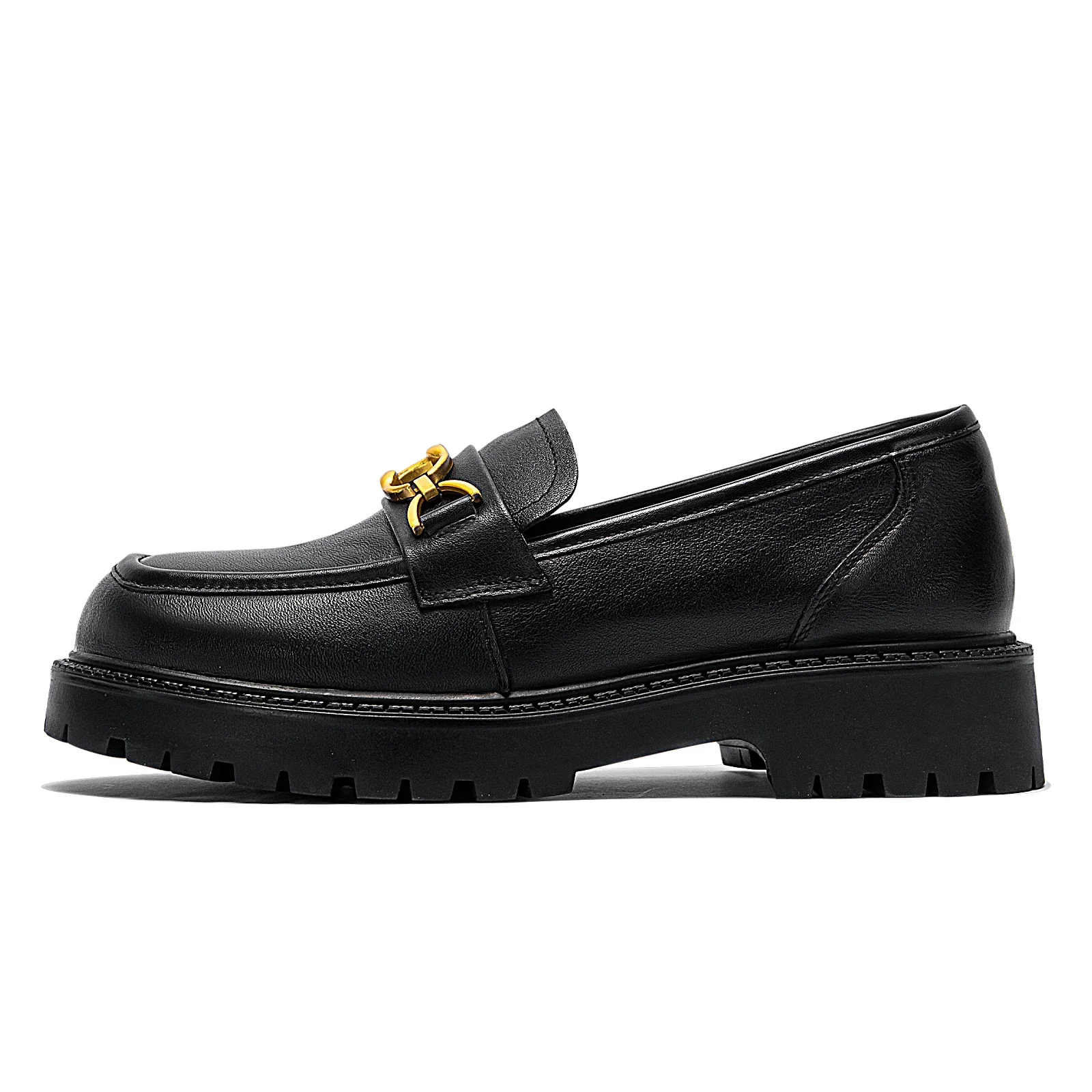 

Woman Flat Shoes 2025 New Black Cow Leather Material Mary Jane Shoes