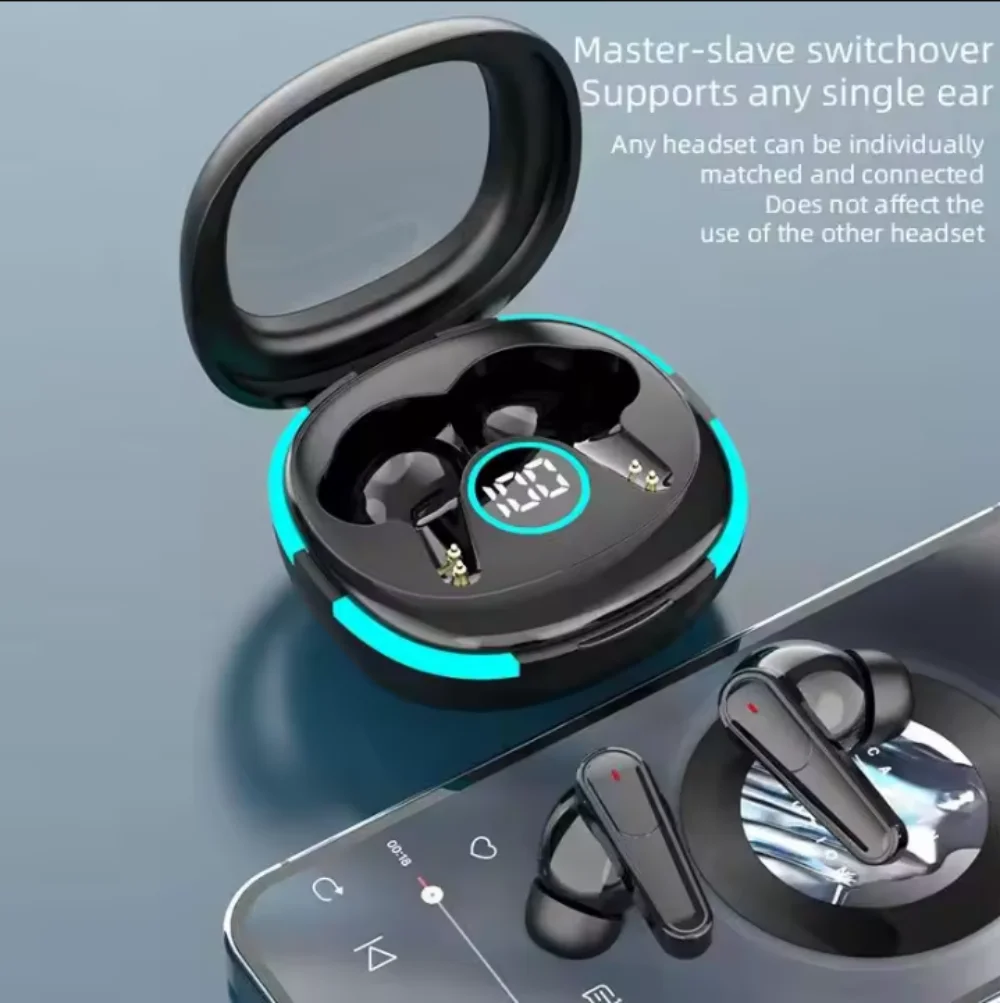 New Mini Wireless Sleeping Earbuds TWS Bluetooth Headphones with Mic HD Call Stereo Waterproof Hidden Design Headsets for Work