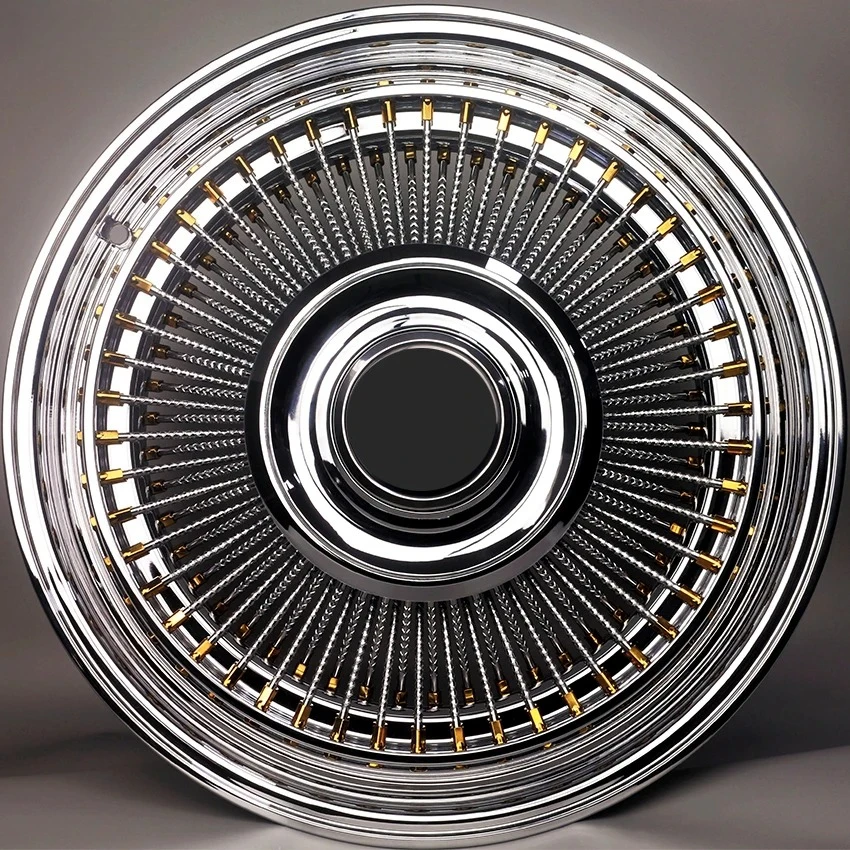 

18 20 22 Inch Classical Car Spoke Wheel Chrome Titanium Gold Aluminum Rims Steel Retro Spoked Forged Aluminum Car Wheels
