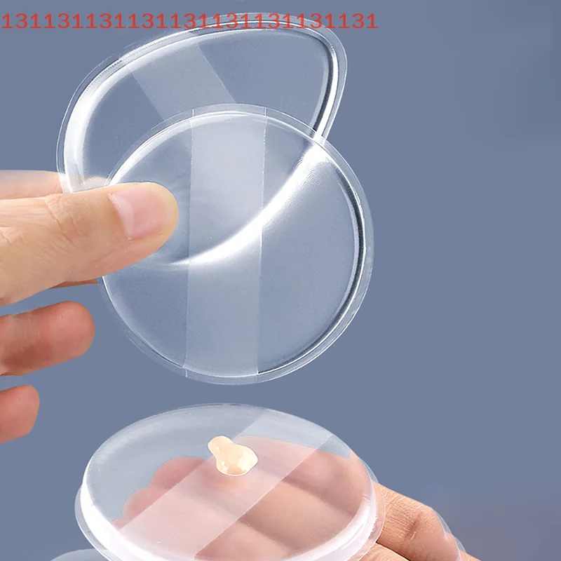 พัฟแต่งหน้าเนื้อนุ่มแบบวงกลม รูปทรงหยดน้ำ โปร่งใส สำหรับรองพื้น บีบีครีม ไม่ดูดซับแป้ง เครื่องมือแต่งหน้า