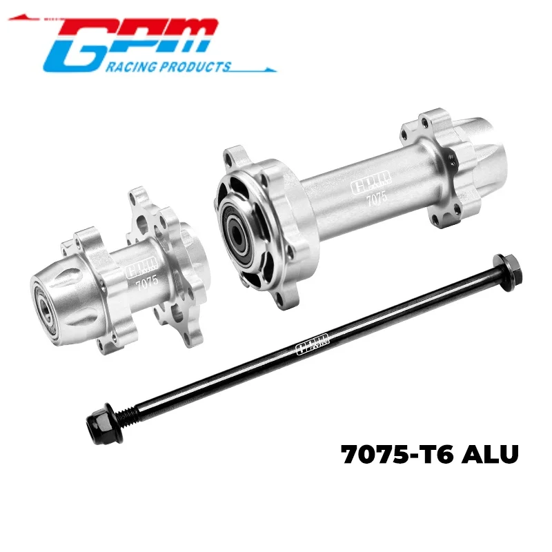 GPM MX0067 알루미늄 7075-T6 앞뒤 휠 허브 헥스 (큰 내부 베어링) LOSI 1/4 PROMOTO MX SM 모터사이클 RC 업그레이드용