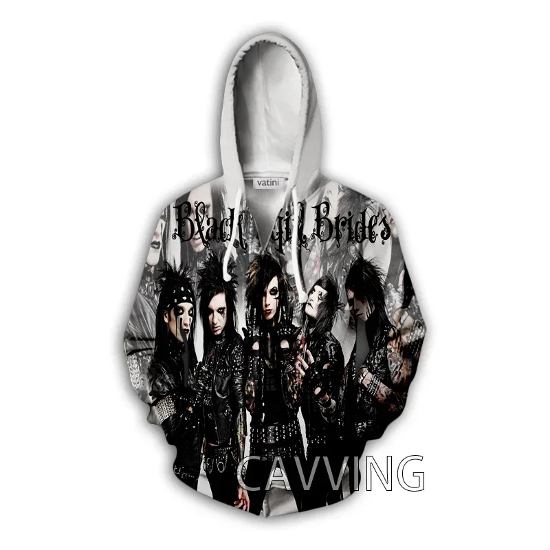 Neue Mode 3D-Druck schwarz Schleier Bräute Band Reiß verschluss Hoodies Reiß verschluss Kapuze Sweatshirts Harajuku Hoodie Hip Hop Sweatshirts