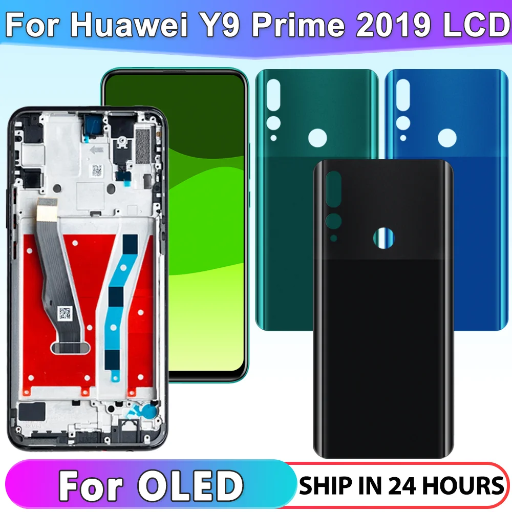 

100% Tested 6.59''LCD For Huawei Y9 Prime 2019 Display STK-LX1 Touch Screen for P Smart Z LCD Digitizer Assembly Replament