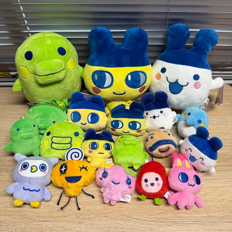 Tamagotchi chaud Anime Mametchi peluche poupée porte-clés Kawaii Mimitchi sac poupée pendentif Kuchipachi dessin animé poupée mignon Girly cadeau