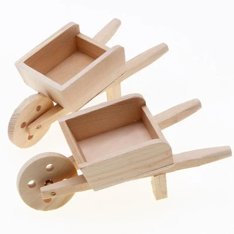 Houten poppenhuismeubilair Poppenminiaturen Houten kleine meubelaccessoires Miniatuur Dingen Klein meubilair voor kinderen Jong