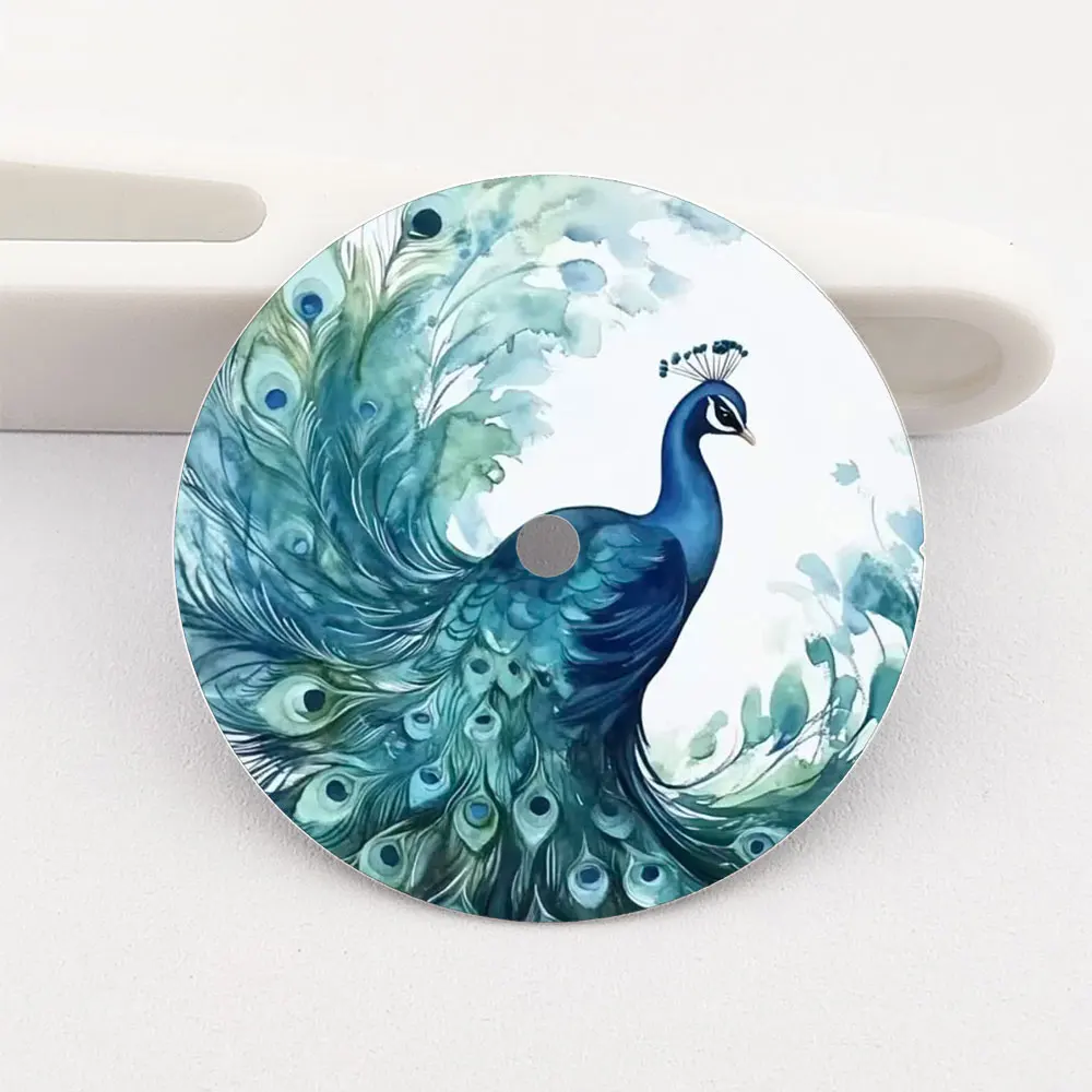 28.5mm Watch Dial Peacock NH35 Dial Creative Color-Printed Series Dial Is Suitable for NH35/36 Movement Watch Accessories