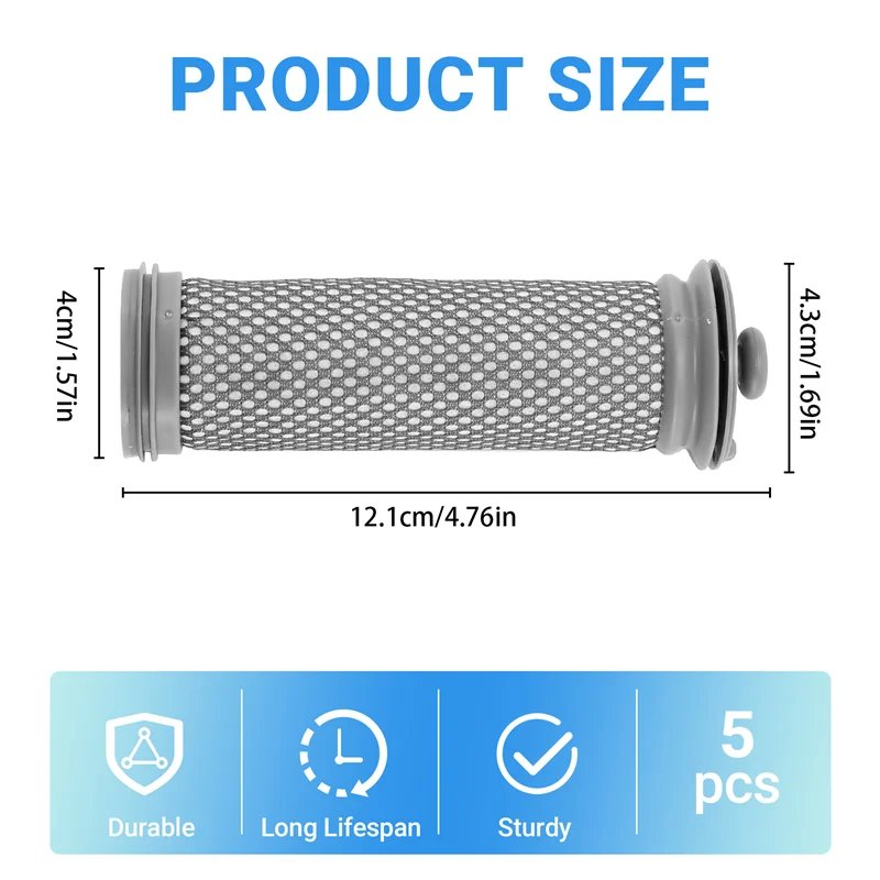 

N11R Pre Hepa Filter For Tineco A10/A11 Hero A10/A11 For PURE ONE S11/S12 Series Cordless Vacuums Spare Parts