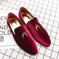 Men Loafer Shoes Comfortable Breathable Faux Suede Formal Business Men Shoes