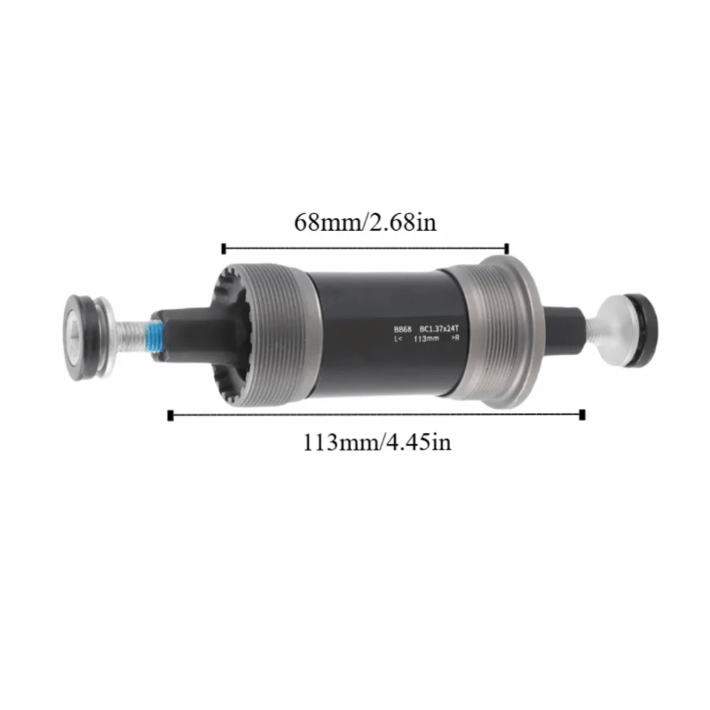 1 Set 68mm Sealed Bottom Bracket Carbon Steel Square Taper Bike Bottom Bracket 113/120/126mm Lengths with Screws view 5