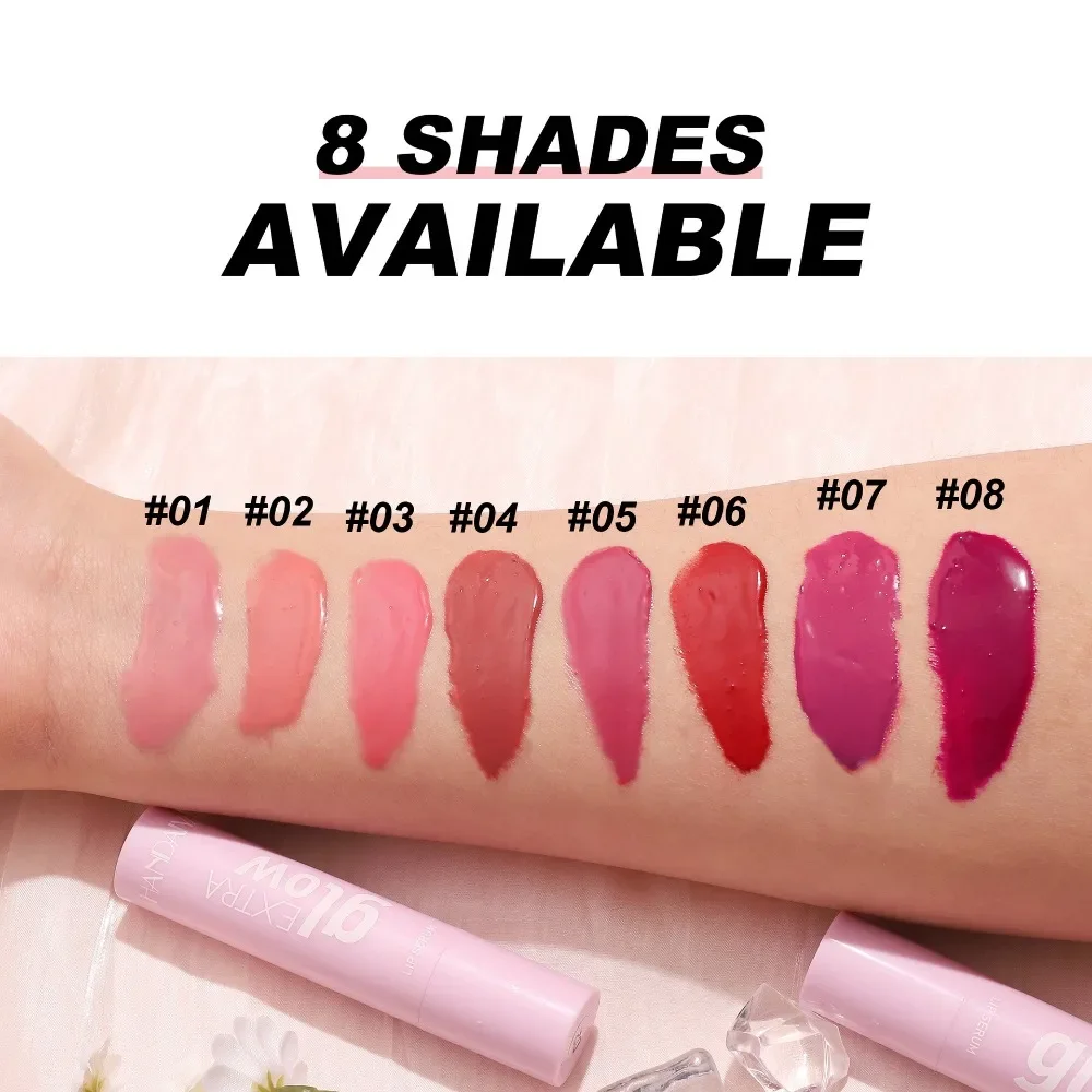 أحمر الشفاه مرآة مائي هلام الشفاه عصا الشفاه سمنة الشفاه بلسم مقاوم للماء طويل الأمد ترطيب النساء ماكياج مستحضرات التجميل أنبوب وردي