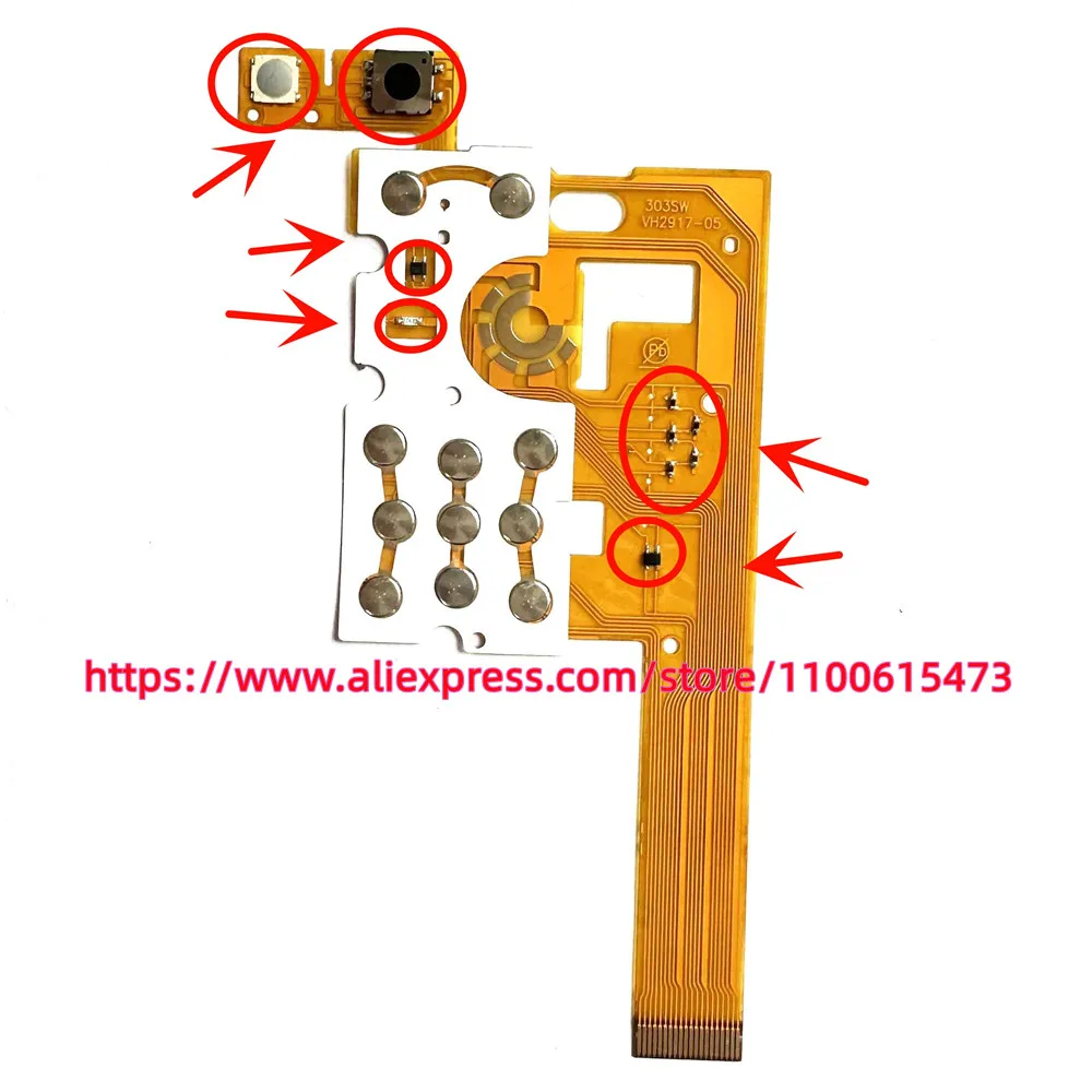 מקלדת מקלדת לוח מקשים סרט Flex כבל Flex עבור olympus u700 עם חיישנים ומתגים