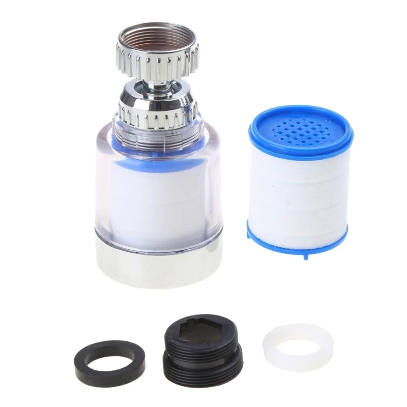 360 Degree Filters Plastic Shower Filter Faucet Filters Effective Water Scale Impurity Filtration Suitable for Most Tap