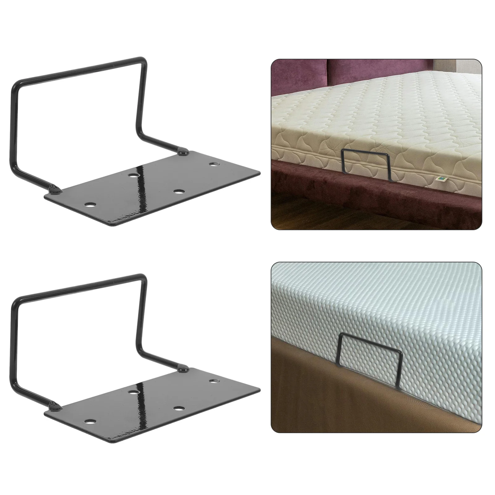 

2Pcs Mattress Slide Stopper Metal Retainer Sturdy Iron Non Slip Anti Slide Mattress Baffle Holder Prevents Sliding for Bed Frame
