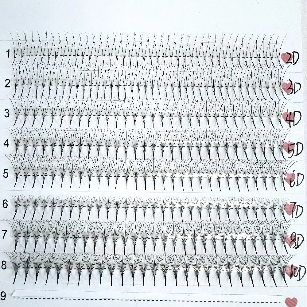 Professional Premade Volume Pre-Armed False Eyelashes Fans Natural Prefact Eyelash Extensions Lashes Strips Bulk Items Wholesale