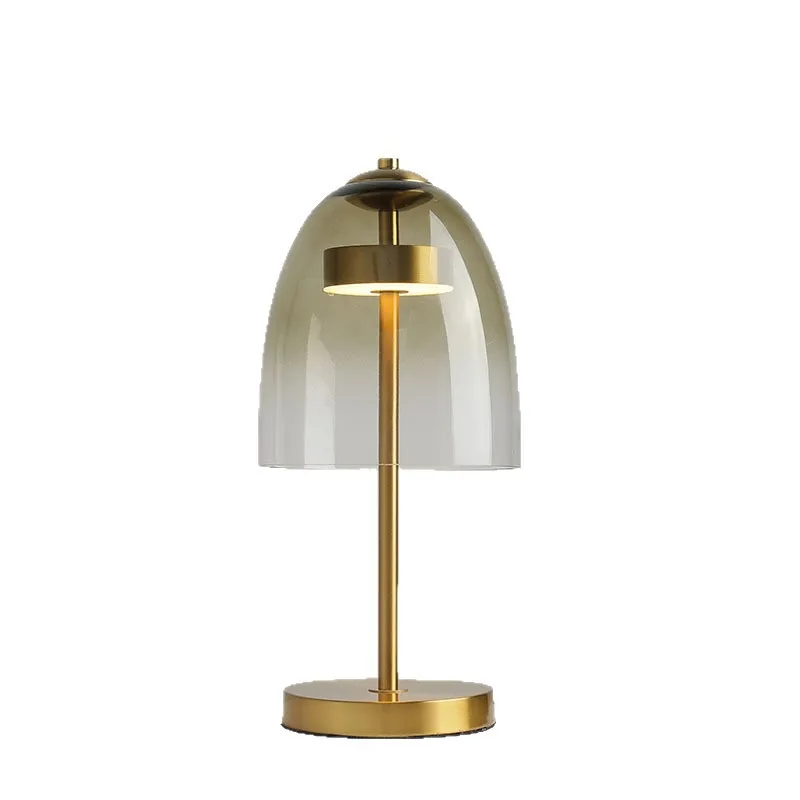 

Bedside lamp table lamp light luxury modern simple decoration bedroom personalized hotel model glass atmosphere