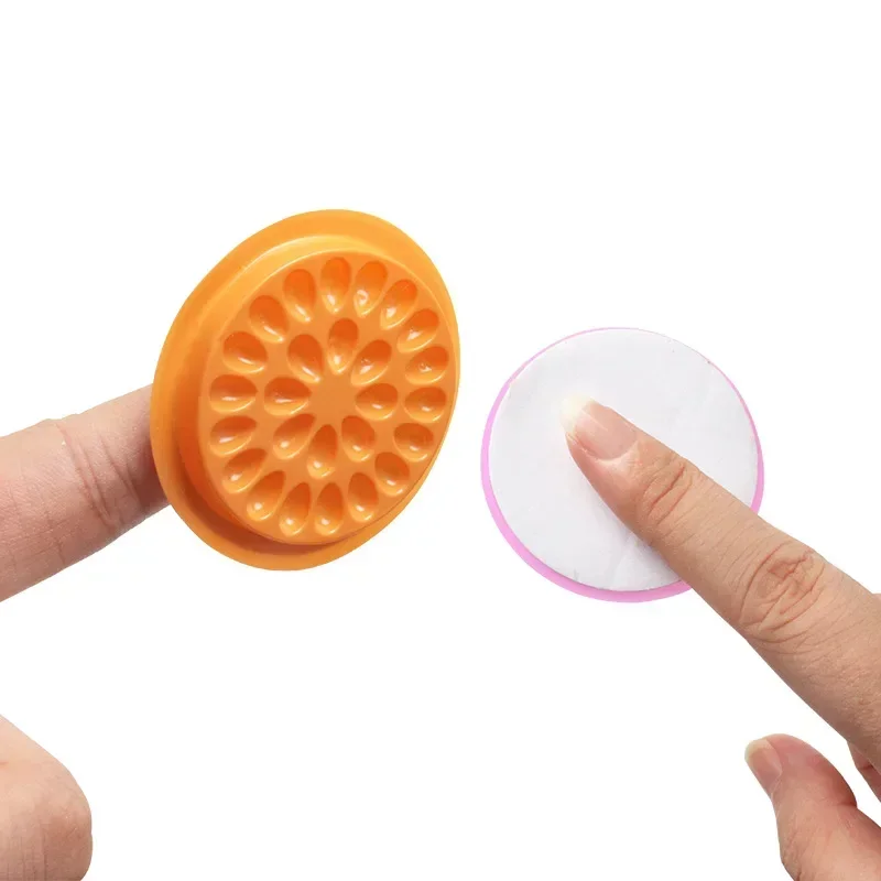 100 Pcs 속눈썹 연장 메이크업 도구 속눈썹 홀더 스티커에 대 한 다채로운 일회용 플라스틱 팔레트 접착제 접착제