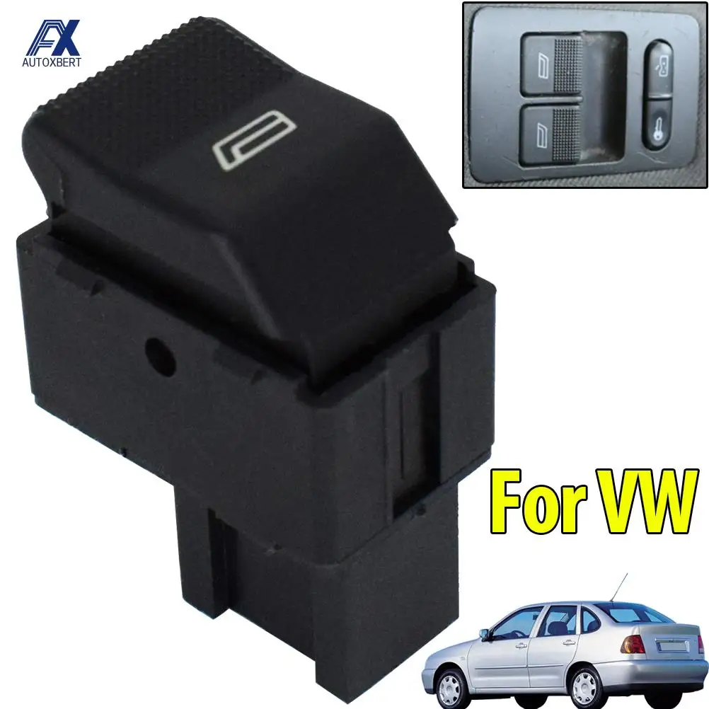 

1 PC Car Window Switch Electric Power Knob Lifter Door Side Control Button For VW Polo Hatchback 6N2 1999-2001 OE# 6X0959855B