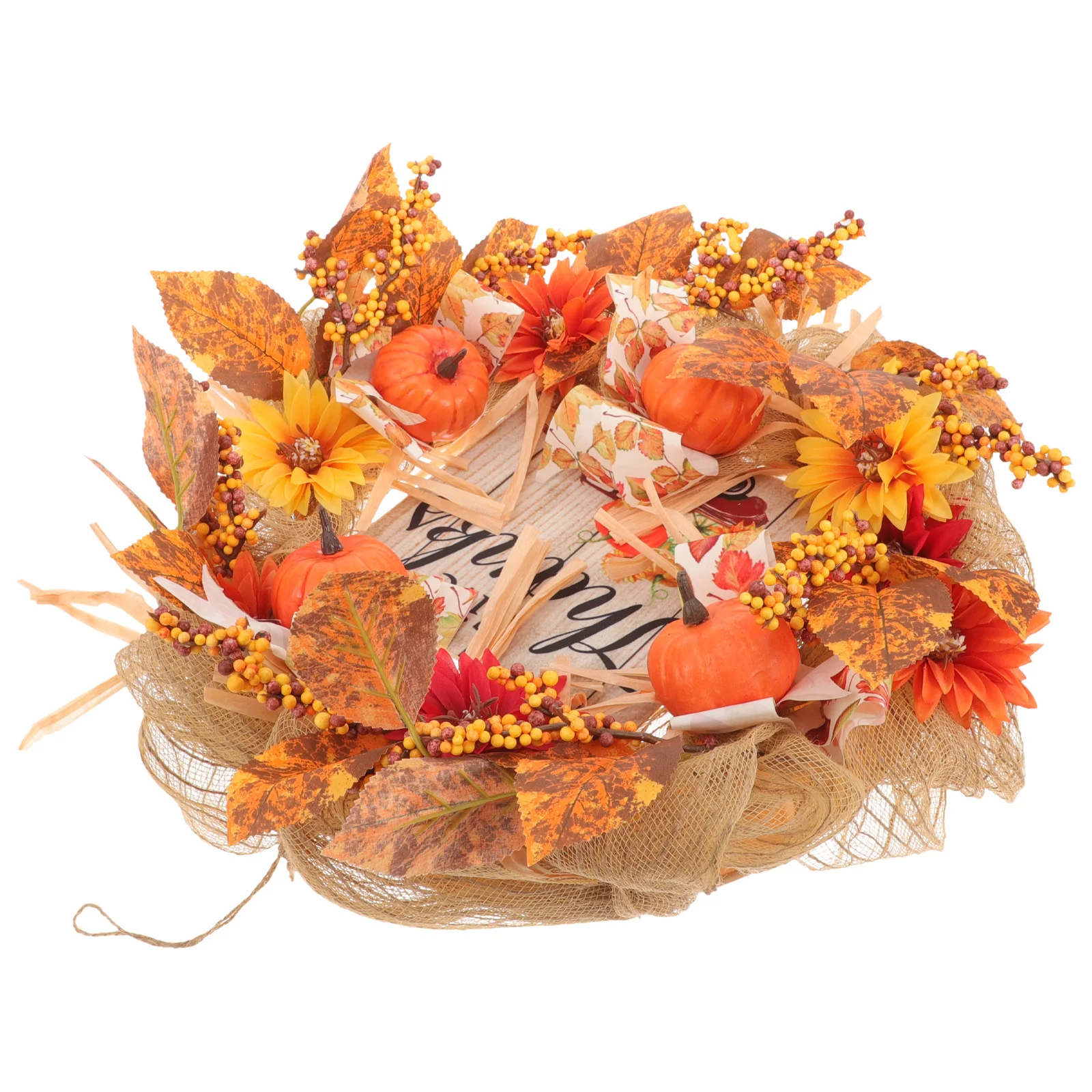 

Fall Home Decor Pumpkin Wreath for Front Door Wreaths Autumn Decoration Outdoor