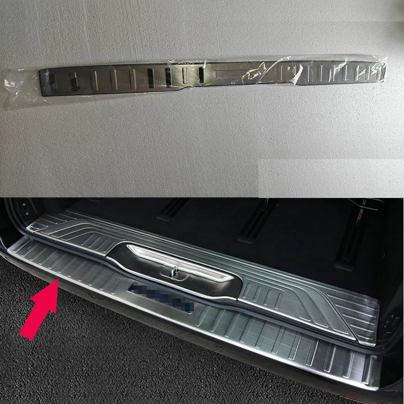For Mercedes-Benz Vito (W447) 2017-2025 Stainless Steel Rear Bumper Protection Window Sill Outside Trunks Decorative Plate