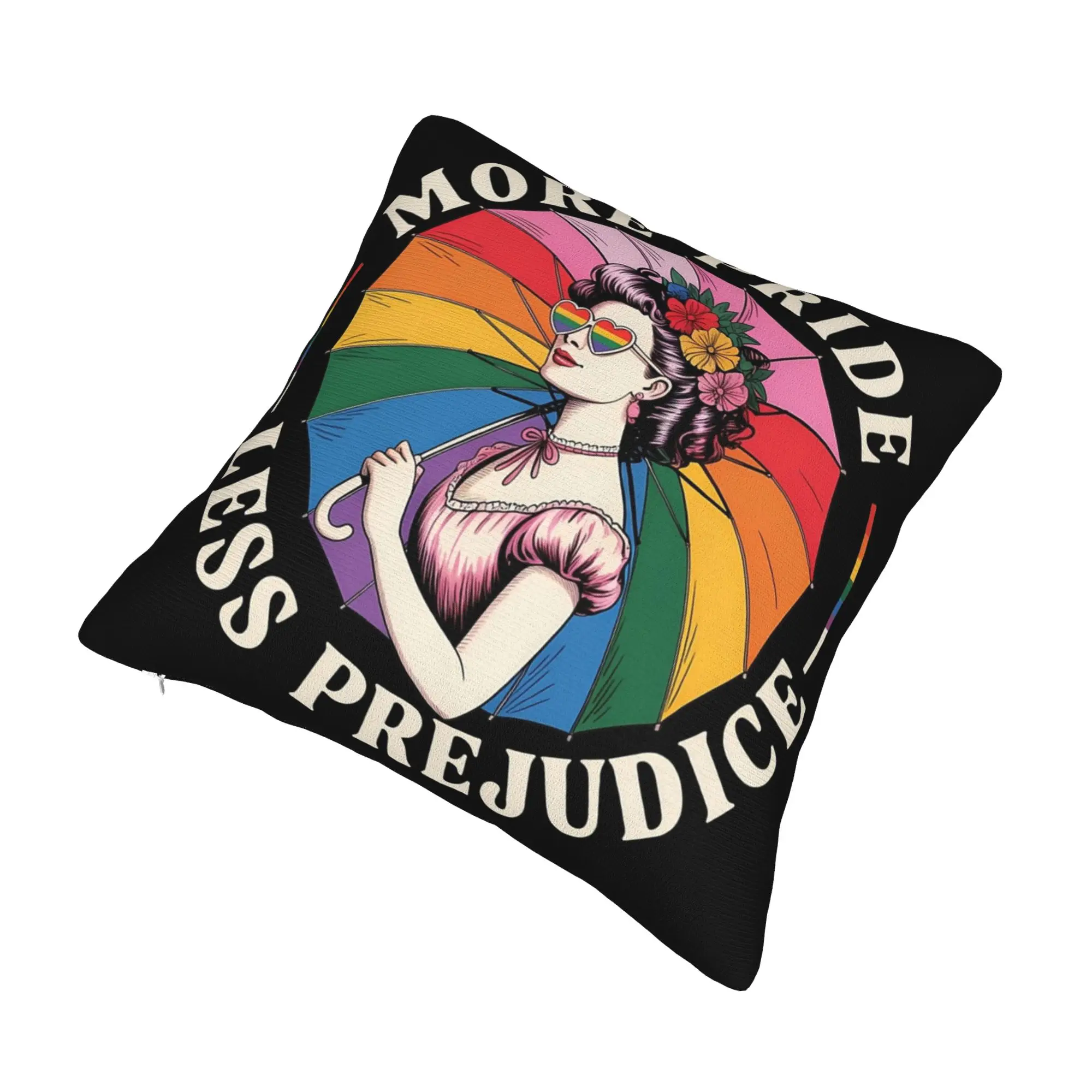 Decorative Pillowcases More Pride Less Prejudice  Product Car  Pillow Case Cover Square Style Multi Size