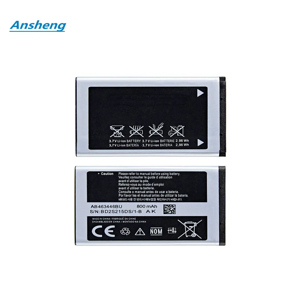 New AB463446BU X208 Battery For C3300K B189 B309 GT-C3520 E1228 GT-E2530 E339 GT-E2330 X208 AB553446BU AB043446BE