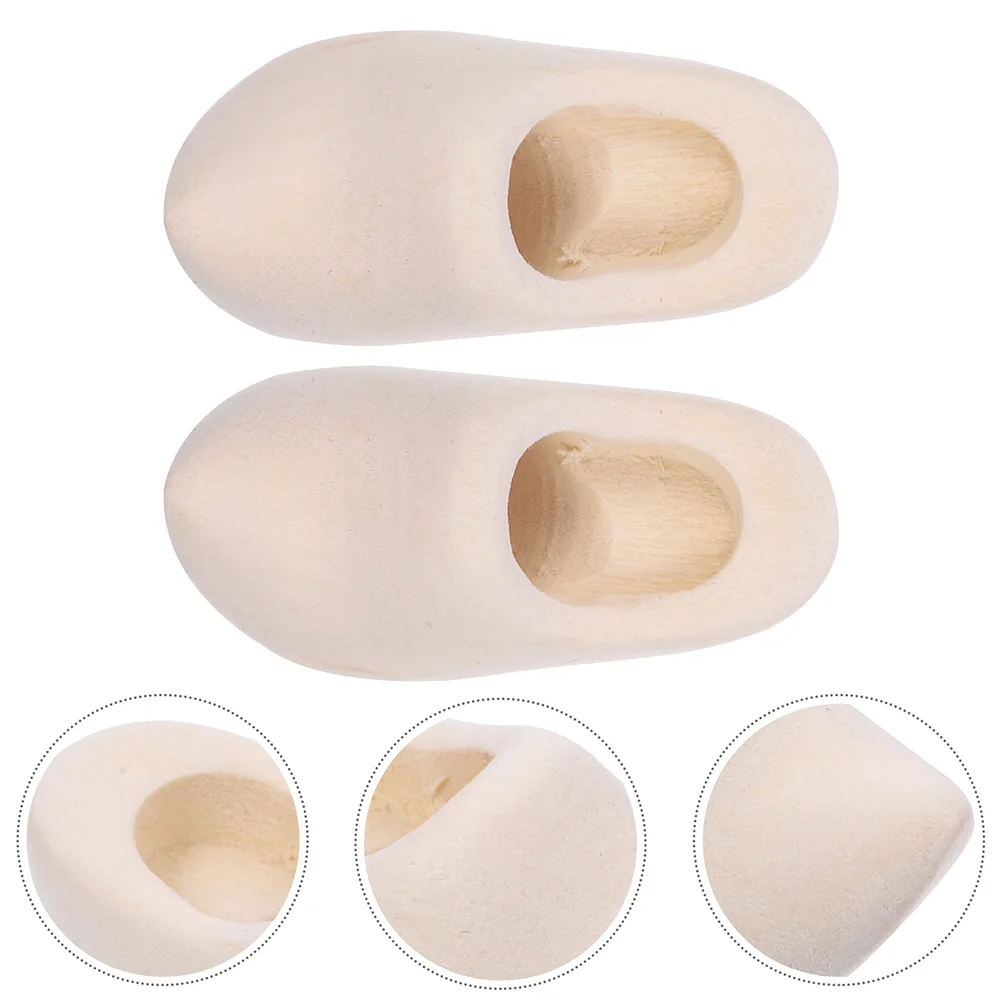 5 Pairs Clogs Shoes Bjd Accessories Dollhouse Toys Miniature Crafts Fingerboard Keychain Gnome