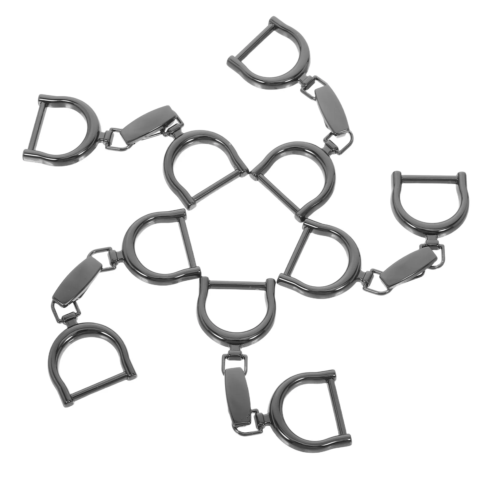 

5Pcs Chain Buckle Zinc Alloy Metal Belt Clasp Adjustable Decorative Connector for Skirts Waistbands Handbags DIY Clothing Chain