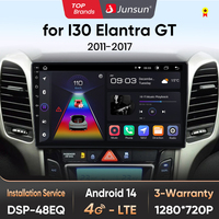 Junsun AI CarPlay 4G Android 14 Car Radio for Hyundai I30 Grand Elantra GT 2011 2012 2013 2014-2017 Multimedia WiFi GPS Navi