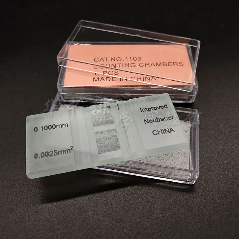 Microscope Cell Counter Blood Cell Counting Chamber for School Lab Hemocytometer