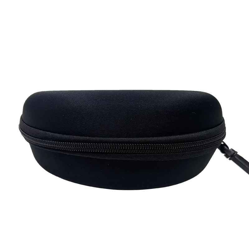 1/2/3/5/10PC Tragbare Verdicken EVA Brillenetui Mit Karabiner Haken SCHWARZ Sonnenbrille Hard Case Zipper Brillen Schutz
