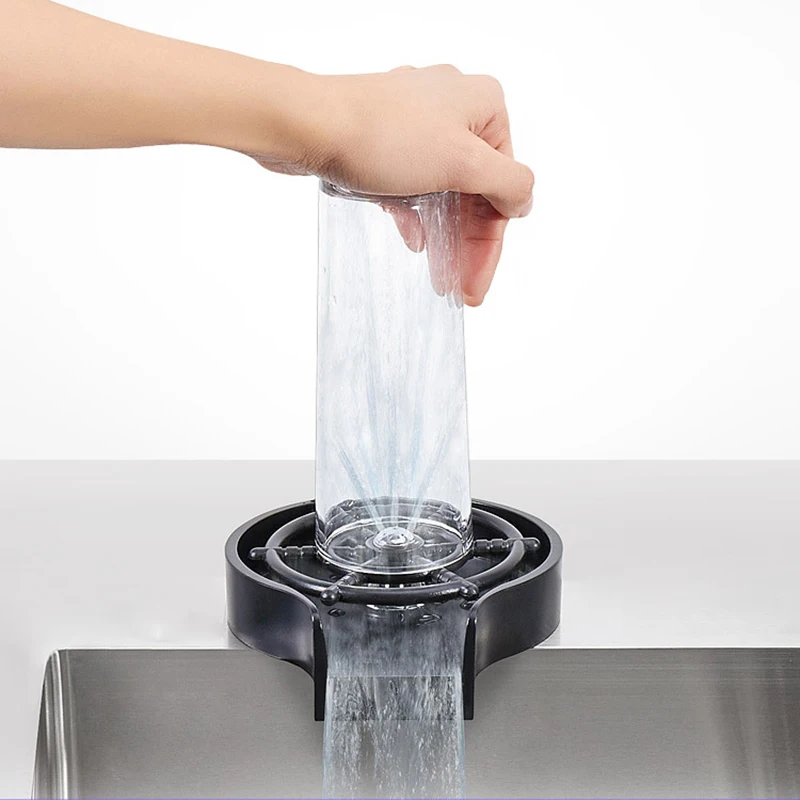 

Automatic High Pressure Faucet Glass Rinser For Kitchen Sink Automatic Glass Cup Washer Beer Coffee Pitcher Wash Cups Tool Home