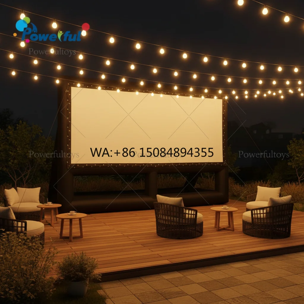 Outdoor Inflatable Movie Screen for Backyard Cinema Party Events Inflatable Drive-in Movie Cinema Screen