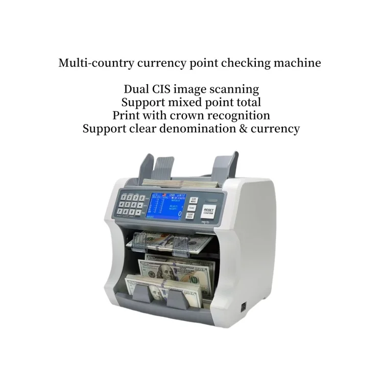 S200 Banknote Counter High Quality Wholesale Mix Currency Counting And Auto Recognition Banknote Counter 2 CIS