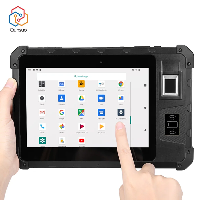 8-Inch Android Industrial Tablet Explosion-Proof NFC RFID Biometric Fingerprint Reader Rugged Tablet MTK Processor
